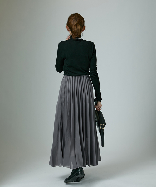 VERMEIL par iena（ヴェルメイユパーイエナ）の「《追加》アコーディオンプリーツスカート（スカート・レディース・ピンク/チャコールグレー・FREE）」の20枚目の写真