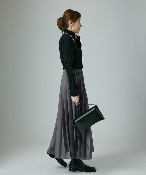 VERMEIL par iena（ヴェルメイユパーイエナ）の「《追加》アコーディオンプリーツスカート（スカート・レディース・ピンク/チャコールグレー・FREE）」の19枚目の写真