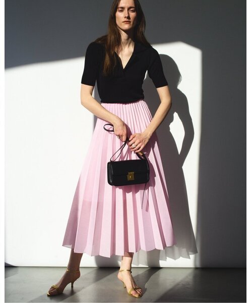 VERMEIL par iena（ヴェルメイユパーイエナ）の「《追加》アコーディオンプリーツスカート（スカート・レディース・ピンク/チャコールグレー・FREE）」の17枚目の写真