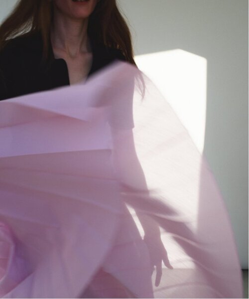 VERMEIL par iena（ヴェルメイユパーイエナ）の「《追加》アコーディオンプリーツスカート（スカート・レディース・ピンク/チャコールグレー・FREE）」の3枚目の写真