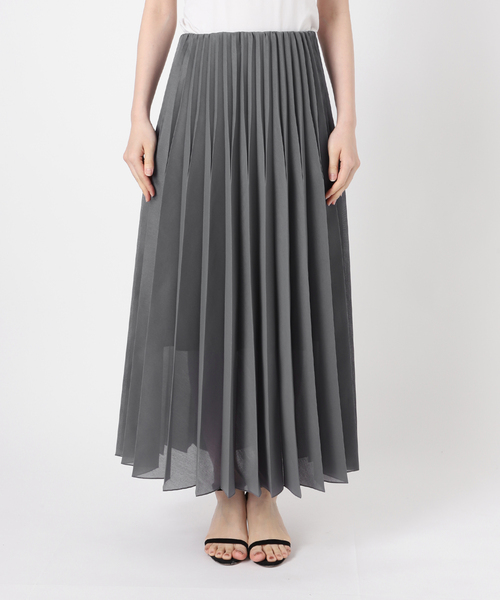 VERMEIL par iena（ヴェルメイユパーイエナ）の「《追加》アコーディオンプリーツスカート（スカート・レディース・ピンク/チャコールグレー・FREE）」の4枚目の写真