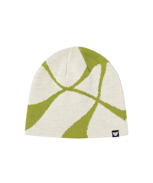 HUF(ハフ)の「BIG BLOCK CURVE BEANIE / HUF ハフ ビーニー(ニットキャップ/ビーニー・メンズ・ブラック/ナチュラル・FREE)」の5枚目の写真