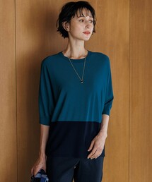 【洗える】レーヨンポリエステルストレッチ ドルマン ニット