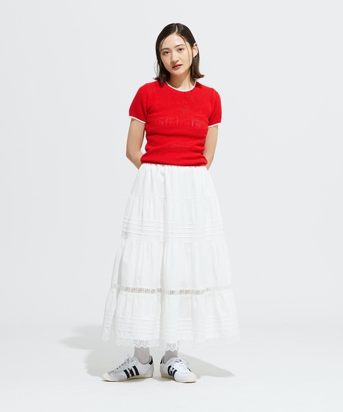 adidas アディダスオリジナルス プレミアム クロシェ カリ半袖Tシャツ オリジナルス プレミアム クロシェ カリ半袖Tシャツ
