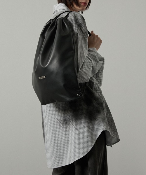 セール】【Alfred Alex】メタルプレートナップサック（バックパック