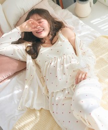 cross marche（クロスマルシェ）の「【LAFUKU ラフク】カップ付きワッフルルームウェア3点SET◆新色・サイズ追加◆（ルームウェア/パジャマ）」