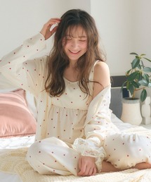 cross marche（クロスマルシェ）の「【LAFUKU ラフク】カップ付きワッフルルームウェア3点SET◆新色・サイズ追加◆（ルームウェア/パジャマ）」