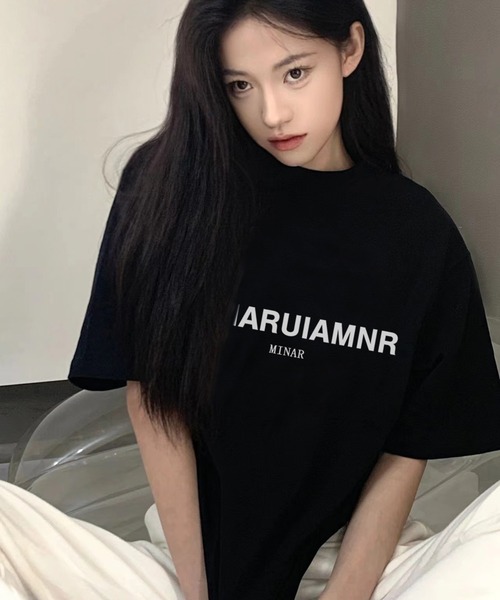 LETee(レティー)の「英字ロゴプリントTシャツ(Tシャツ/カットソー・レディース・ブラック/ホワイト・FREE)」の4枚目の写真