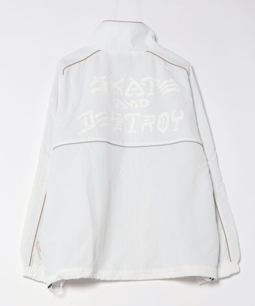 THRASHER(スラッシャー)の「【THRASHER/スラッシャー】ナイロンタスラン パイピングブルゾン(ナイロンジャケット・メンズ・ブラック/ホワイト・X-LARGE/MEDIUM/LARGE)」の3枚目の写真