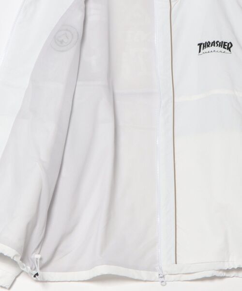 THRASHER(スラッシャー)の「【THRASHER/スラッシャー】ナイロンタスラン パイピングブルゾン(ナイロンジャケット・メンズ・ブラック/ホワイト・X-LARGE/MEDIUM/LARGE)」の4枚目の写真