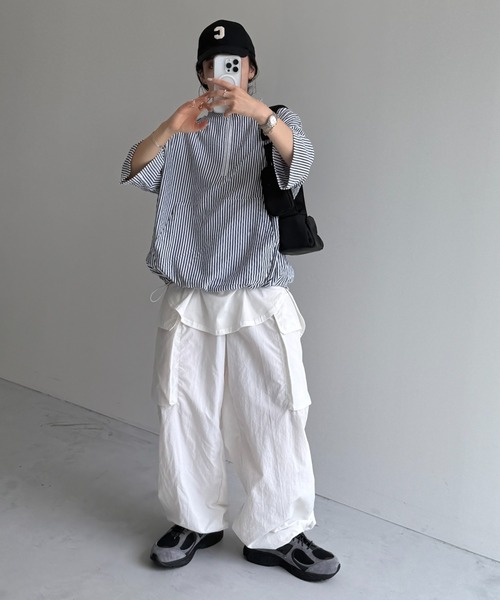 セール】over size half zip holiday PO / オーバーサイズハーフ