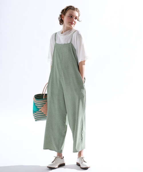 Kelen(ケレン)の「「KELEN / ケレン」 ドット柄キャミサロペット VIZ(その他パンツ・レディース・ブラック/ミント・S/M)」の4枚目の写真