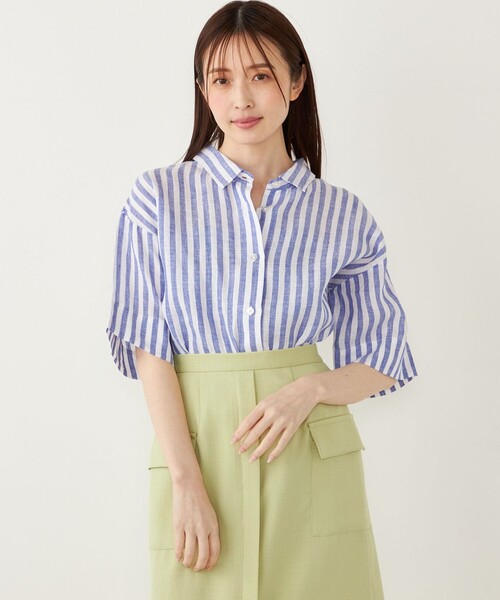 SHIPS Colors:〈洗濯機可能〉ユーロリネン (EURO Linen) ボクシー