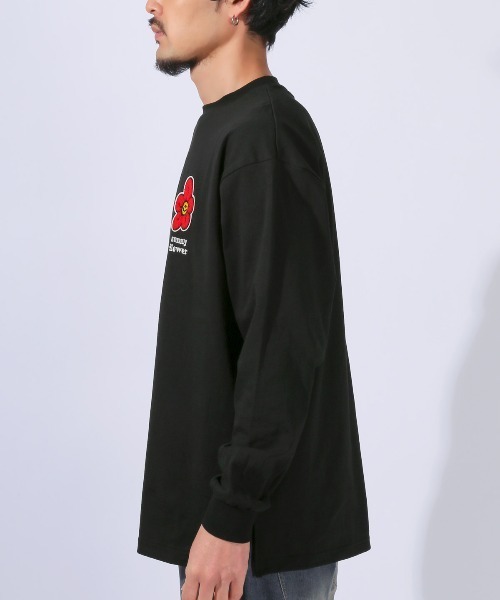 LUXSTYLE(ラグスタイル)の「ワンポイントサガラ刺繍ロンT(Tシャツ/カットソー・メンズ・ホワイト/ホワイト系その他/ブラック系その他/ブラック・M/L)」の6枚目の写真