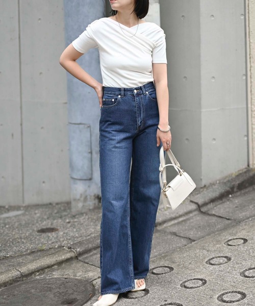 TREFLE＋1 スカラップオフショルトップス スカラップオフショルトップス～半袖 | Tops,トップス