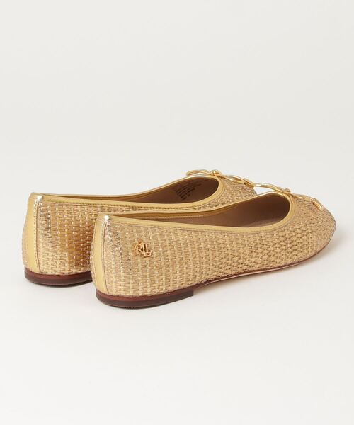 LAUREN RALPH LAUREN フラット バレエシューズ パイソン 本革 LAUREN RALPH Lauren Ralph ラルフローレン バレエシューズ