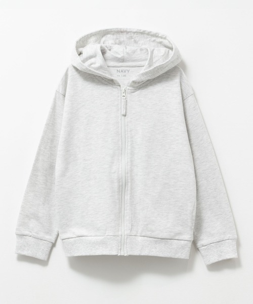 NAVY(ネイビー)の「【ボーイズ ガールズ】NAVY 綿100% ミニ裏毛 フルジップパーカー(パーカー・キッズ・オートミール/ミント/ネイビー/ラベンダー/杢グレー/ブラック・130/140/150/160/120)」の5枚目の写真