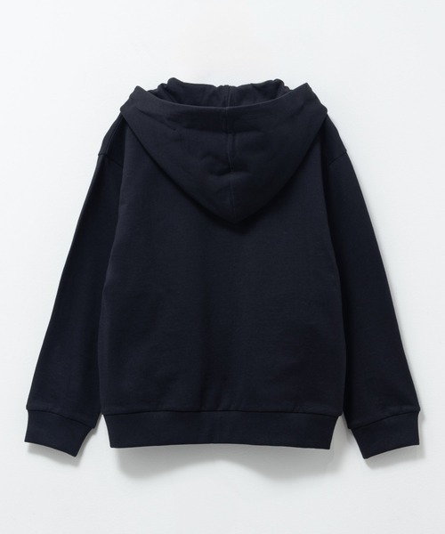 NAVY(ネイビー)の「【ボーイズ ガールズ】NAVY 綿100% ミニ裏毛 フルジップパーカー(パーカー・キッズ・オートミール/ミント/ネイビー/ラベンダー/杢グレー/ブラック・130/140/150/160/120)」の8枚目の写真