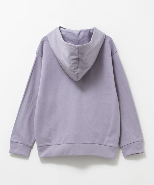 NAVY(ネイビー)の「【ボーイズ ガールズ】NAVY 綿100% ミニ裏毛 フルジップパーカー(パーカー・キッズ・オートミール/ミント/ネイビー/ラベンダー/杢グレー/ブラック・130/140/150/160/120)」の13枚目の写真