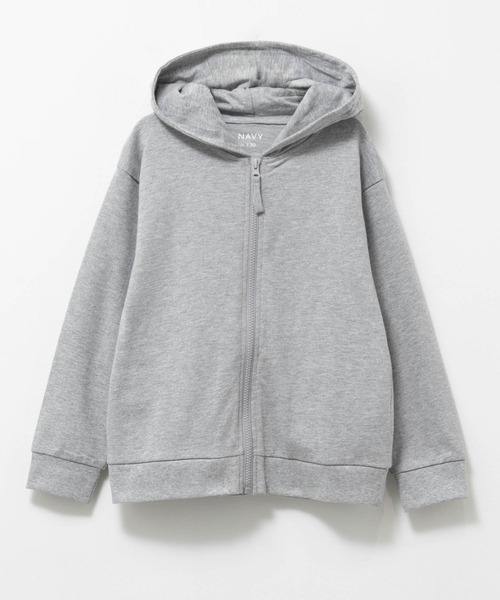 NAVY(ネイビー)の「【ボーイズ ガールズ】NAVY 綿100% ミニ裏毛 フルジップパーカー(パーカー・キッズ・オートミール/ミント/ネイビー/ラベンダー/杢グレー/ブラック・130/140/150/160/120)」の9枚目の写真