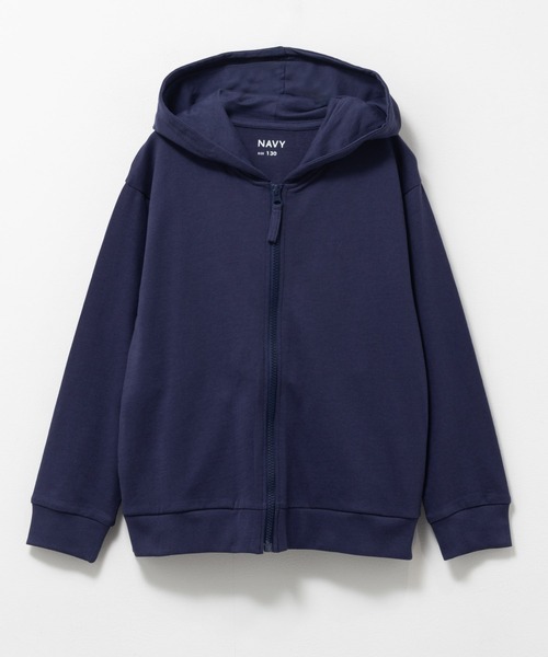 NAVY(ネイビー)の「【ボーイズ ガールズ】NAVY 綿100% ミニ裏毛 フルジップパーカー(パーカー・キッズ・オートミール/ミント/ネイビー/ラベンダー/杢グレー/ブラック・130/140/150/160/120)」の16枚目の写真