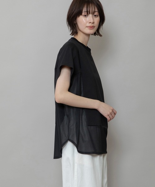 Munich（ミューニック）の「サイドシアープルオーバー（Tシャツ/カットソー・レディース・ブラック/ライトグリーン/ホワイト/アイボリー・FREE）」の18枚目の写真