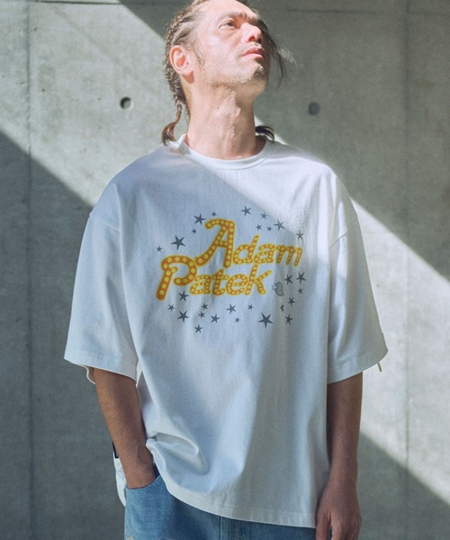ADAM PATEK(アダムパテック)の「ADAMPATEK/disco logo short sleeve T/ディスコロゴプリントT(AP2514021)(Tシャツ/カットソー・レディース・ブラック/ホワイト/パープル・1/2)」の20枚目の写真