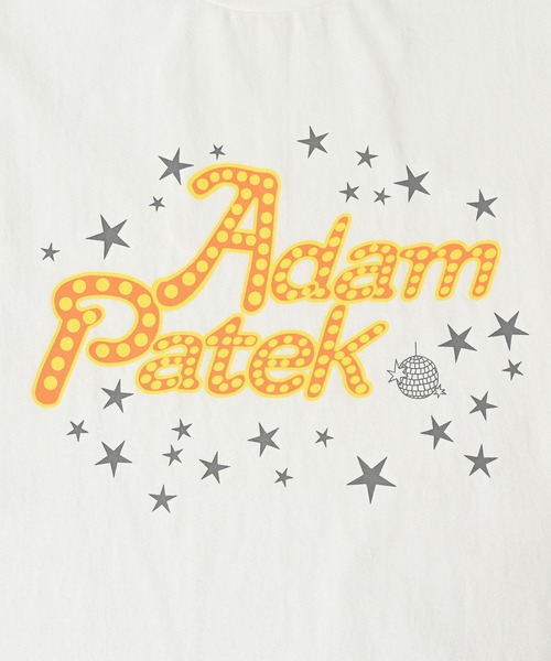 ADAM PATEK(アダムパテック)の「ADAMPATEK/disco logo short sleeve T/ディスコロゴプリントT(AP2514021)(Tシャツ/カットソー・レディース・ブラック/ホワイト/パープル・1/2)」の6枚目の写真