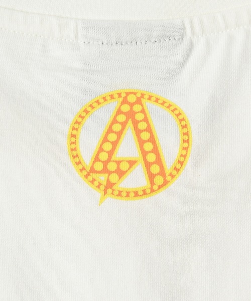 ADAM PATEK(アダムパテック)の「ADAMPATEK/disco logo short sleeve T/ディスコロゴプリントT(AP2514021)(Tシャツ/カットソー・レディース・ブラック/ホワイト/パープル・1/2)」の4枚目の写真
