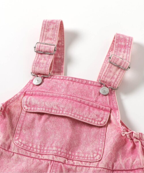 BREEZE（ブリーズ）の「ショートサロペット（サロペット/オーバーオール・キッズ・ピンク/ブルー・80/90/100/110/120/130）」の9枚目の写真