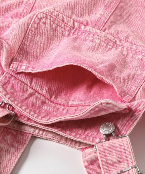 BREEZE（ブリーズ）の「ショートサロペット（サロペット/オーバーオール・キッズ・ピンク/ブルー・80/90/100/110/120/130）」の11枚目の写真