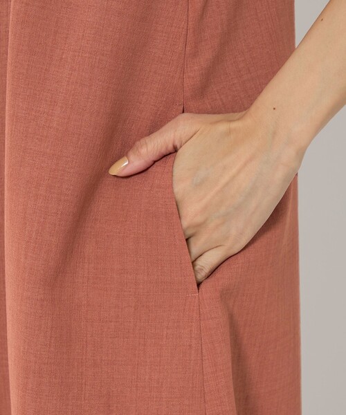 green label relaxing（グリーンレーベルリラクシング）の「［size SHORT/TALLあり］マルチウェイ ワンピース -ウォッシャブル・接触冷感-（ワンピース・レディース・オレンジ系その他/ブラック/ブラウン・FREE/SHORT/TALL）」の17枚目の写真