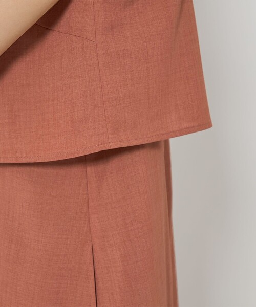 green label relaxing（グリーンレーベルリラクシング）の「［size SHORT/TALLあり］マルチウェイ ワンピース -ウォッシャブル・接触冷感-（ワンピース・レディース・オレンジ系その他/ブラック/ブラウン・FREE/SHORT/TALL）」の19枚目の写真