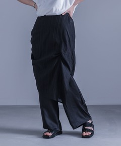 未使用品　AKIKOAOKI アキコアオキ　フロントジップボンテージデニム　黒系 AKIKOAOKI/アキコアオキ】フロントジップボンテージデニム