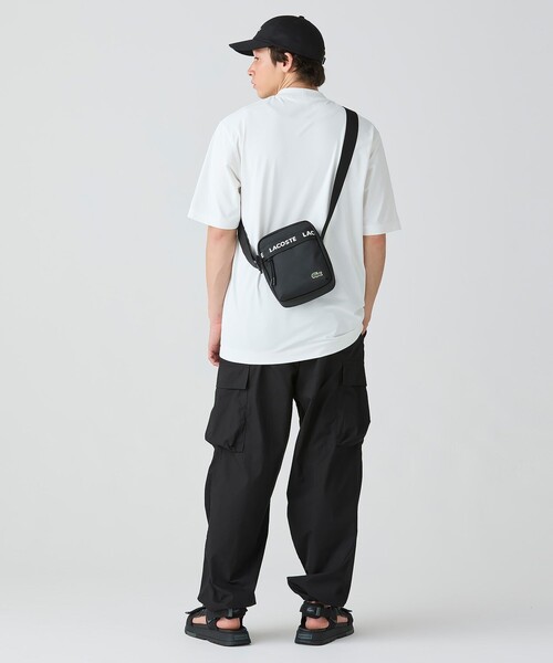 LACOSTE(ラコステ)の「ワンポイントロゴ オーバーサイズ ポケット半袖Tシャツ 透け防止 速乾 ストレッチ(Tシャツ/カットソー・メンズ・ブラック/グレイッシュブルー/ホワイト・3/5/4/6)」の8枚目の写真