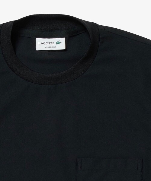 LACOSTE(ラコステ)の「ワンポイントロゴ オーバーサイズ ポケット半袖Tシャツ 透け防止 速乾 ストレッチ(Tシャツ/カットソー・メンズ・ブラック/グレイッシュブルー/ホワイト・3/5/4/6)」の14枚目の写真