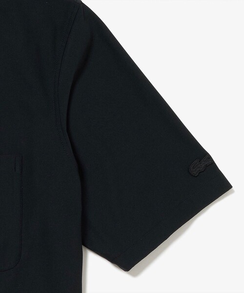 LACOSTE(ラコステ)の「ワンポイントロゴ オーバーサイズ ポケット半袖Tシャツ 透け防止 速乾 ストレッチ(Tシャツ/カットソー・メンズ・ブラック/グレイッシュブルー/ホワイト・3/5/4/6)」の16枚目の写真