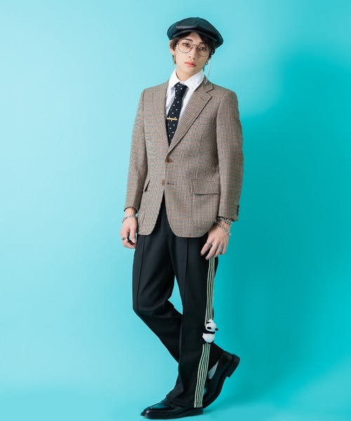 ankoROCK（アンコロック）の「TEDDY ankoROCK トラックパンツ（その他パンツ・メンズ・ブラック系2/パープル系2/グレー系2/グレー系1/パープル系1/ブラック系1・S/M/L）」の9枚目の写真