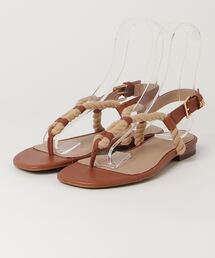 【Ralph Lauren】Everley 上質カーフスキンのストラップサンダル LAUREN RALPH サンダル Everley カーフスキン レディース