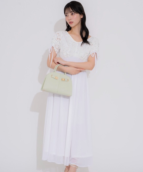 セール】【WEB限定】レースシアーロングワンピース（ワンピース