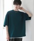 ETELIO（エテリオ）の「【25SS】【2点セット】接触冷感/抗菌防臭　梨地ポケット付きクルービッグTシャツ＆ロングタンクトップアンサンブルセット リニューアル（Tシャツ/カットソー・M）」