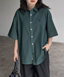 【U.S. POLO ASSN.】オックスピグメント半袖シャツ
