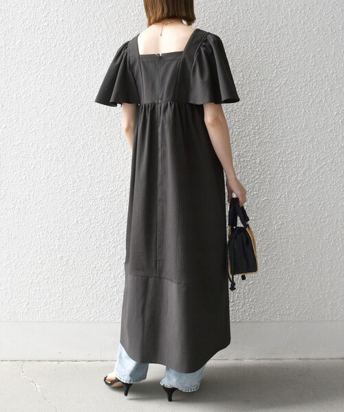 ◆'S SOLEZIA スクエアネックフレアワンピース ◇'S SOLEZIA スクエアネックフレアワンピース