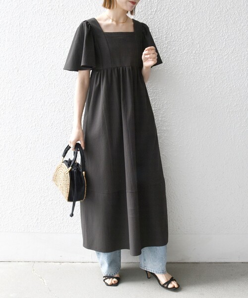 Spick&Span シアサッカーフレアワンピース 36 これさえあれば、楽しておしゃれ。春夏の「ワンピース」｜Spick