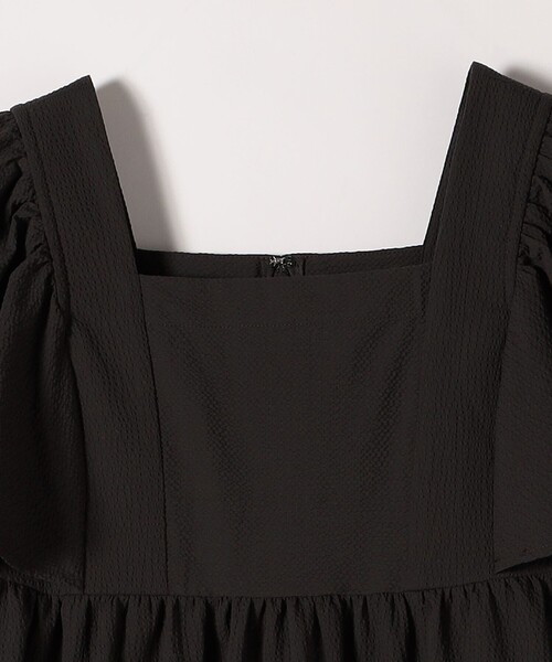 SHIPS any:〈洗濯機可能〉ミニサッカー スクエアネック フレア