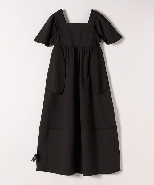 SHIPS any:〈洗濯機可能〉ミニサッカー スクエアネック フレア