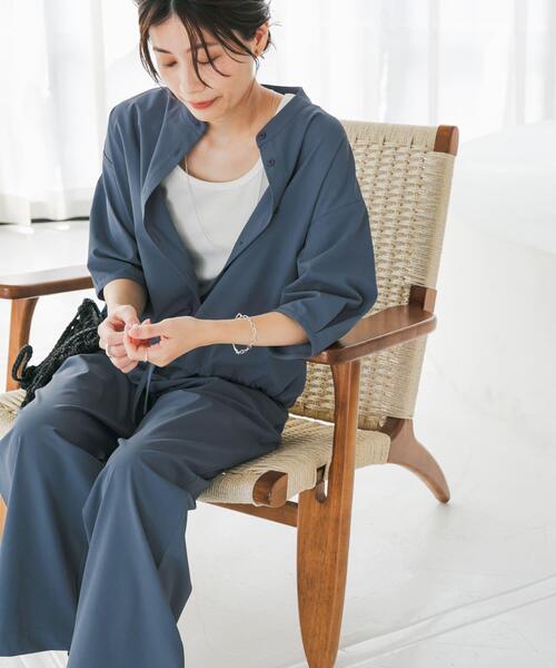 セール】『仁村紗和さん着用』『UR TECH』サマシェアドロストブラウス