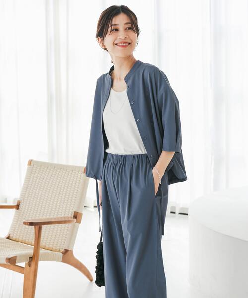 セール】『仁村紗和さん着用』『UR TECH』サマシェアドロストブラウス