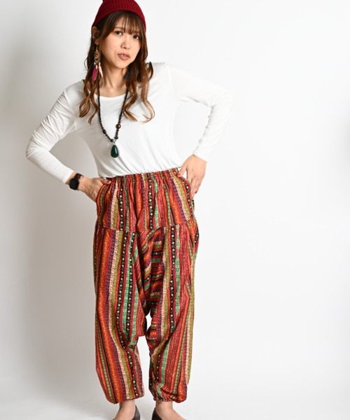 MARAI(マーライ)の「サルエルパンツ メンズ レディース サルエル パンツ アラジンパンツ ジョガーパンツ バルーンパンツ(その他パンツ・レディース・A/C/D/E/F/B・FREE)」の4枚目の写真