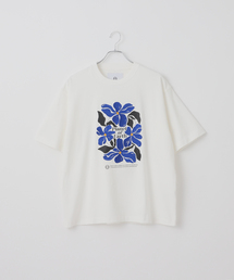 【PLANET OF EARTH】フラワー エンブロイダリーTシャツ